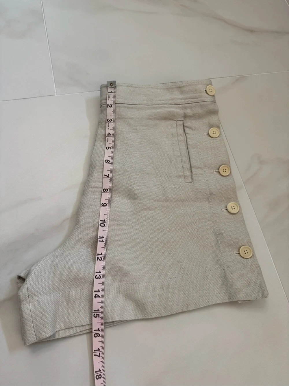 Read note - Loro Piana Midnight Blue High Waist Shorts 42
